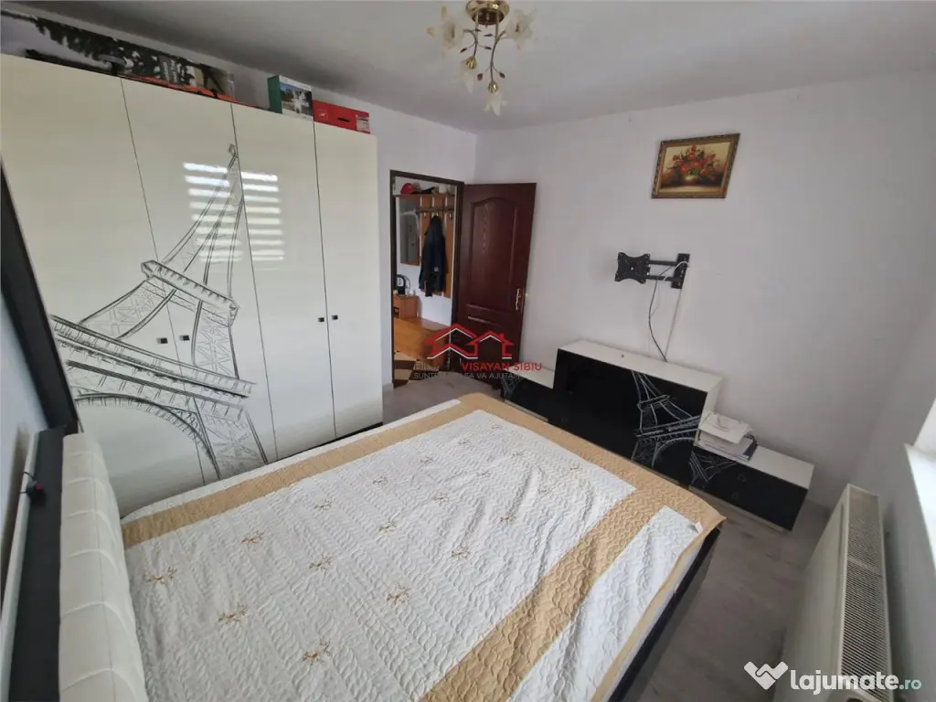 Apartament 3 camere,oras Cisnadie,jud.Sibiu,comision 0 