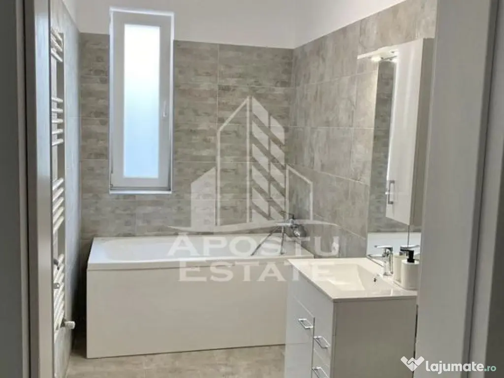 Apartament cu 2 camere complet mobilat si utilat la etaju... 