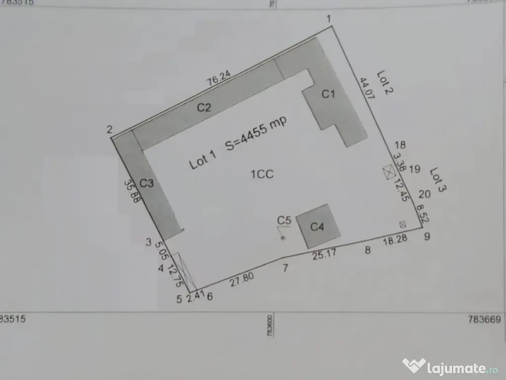 Teren Intravilan Industrial de vanzare in Ovidiu, Jud. Const