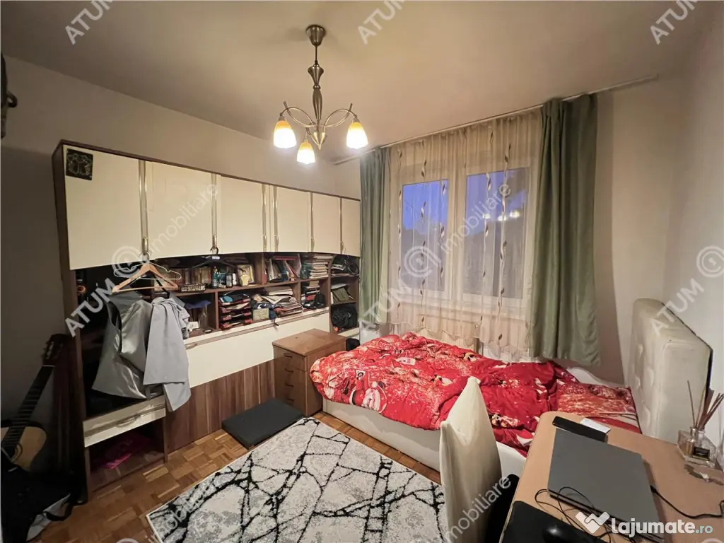 Apartament cu 4 camere 2 bai si balcon etaj 1 zona Rahovei d