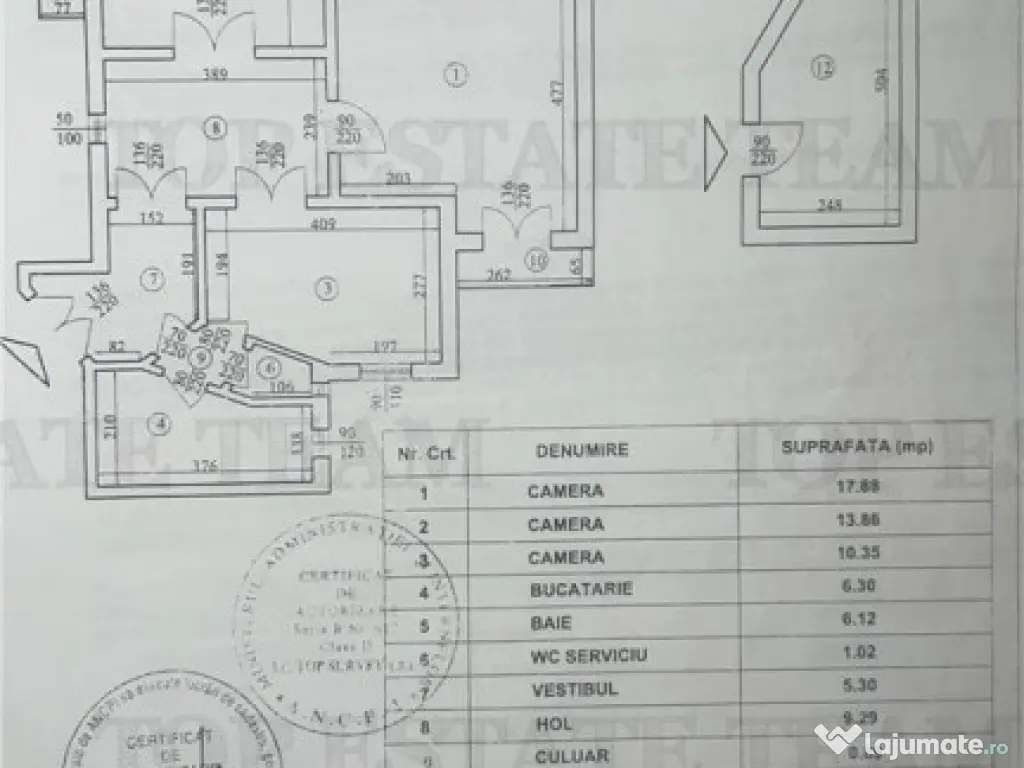 Apartament 3 camere , zona Matache, RS 1, central, pentru l 