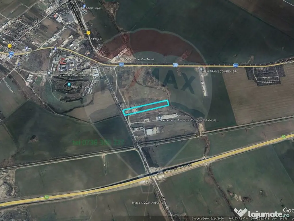 Teren intravilan, 21000 mp, Jilava-DNCB 