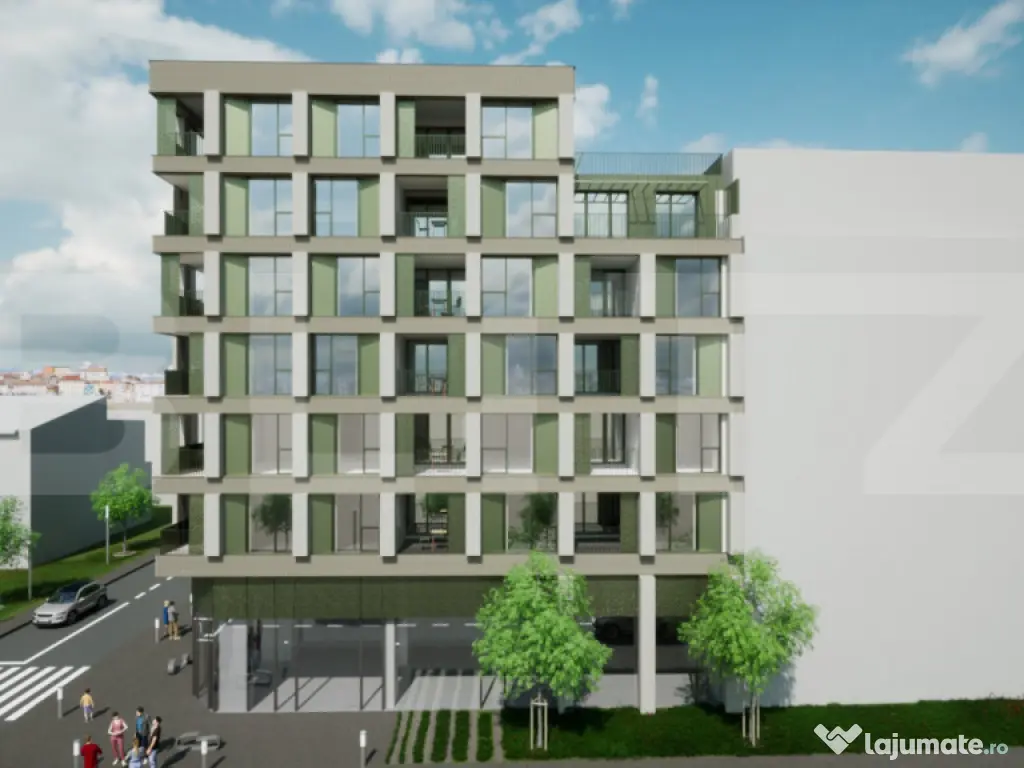 Apartament cu 2 camere, 64 mp, Semifinisat, zona Intre Lacur