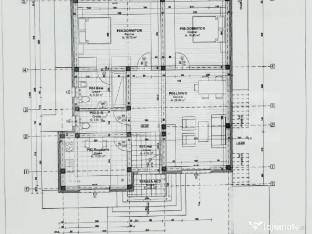 Casă mediteraneană, 3 camere, 90 mp, zona Ciurbesti