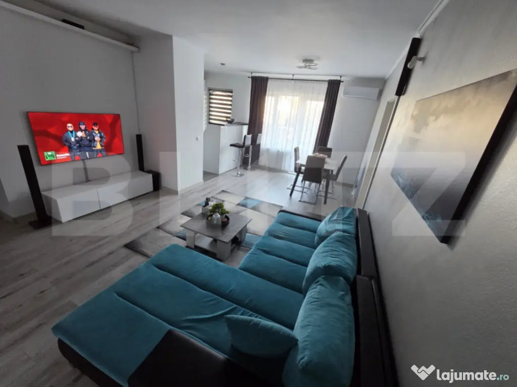 Apartament cu 3 cam, 78 mp, cu 2 bai, 2 balcoane si 2 parcar