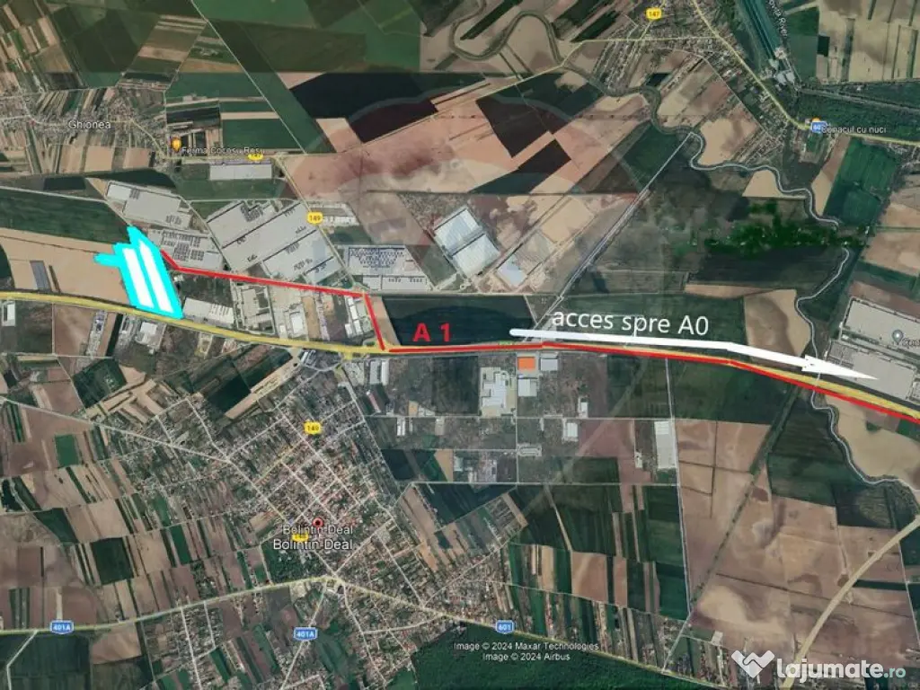 Teren intravilan 93,000mp / Autostrada A1/km 23 