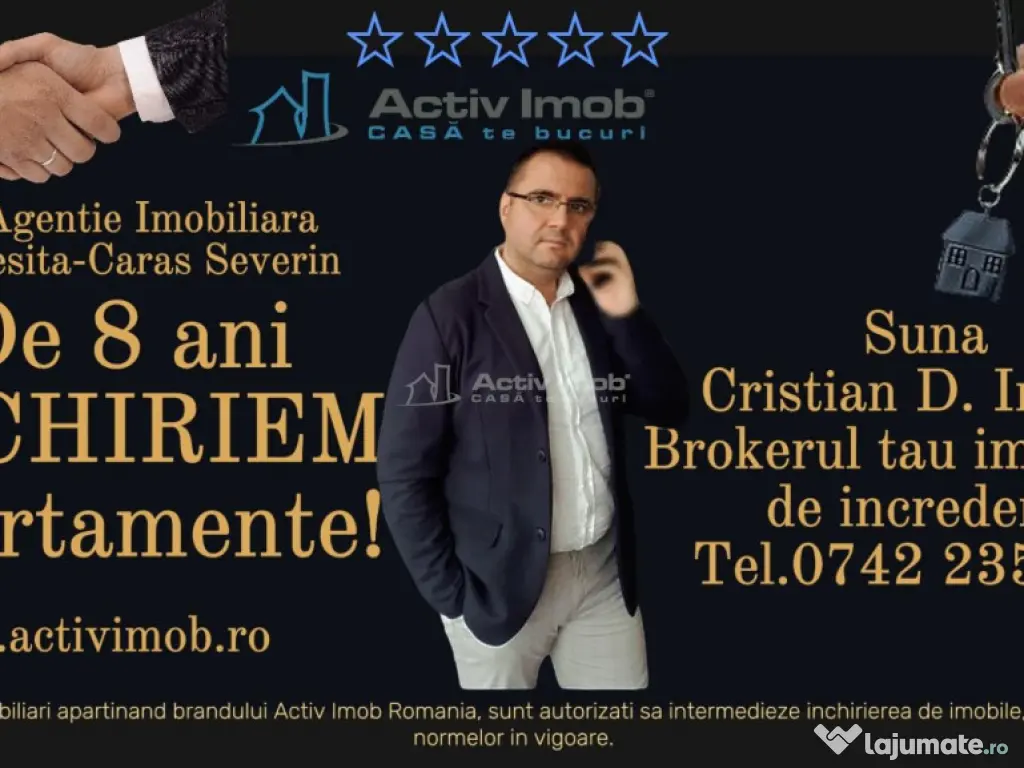 RESITA, CHIRIE, 3 CAM., MOBILAT UTILAT MODERN, MOROASA