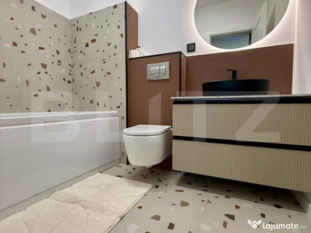 Apartament nou, 58 mp utili, incalzire in pardoseala, lift,