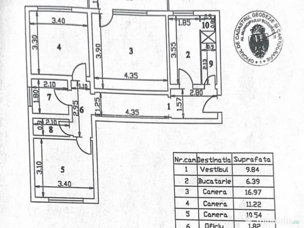 Apartament 3 camere - decomandat - Dr.Felix 