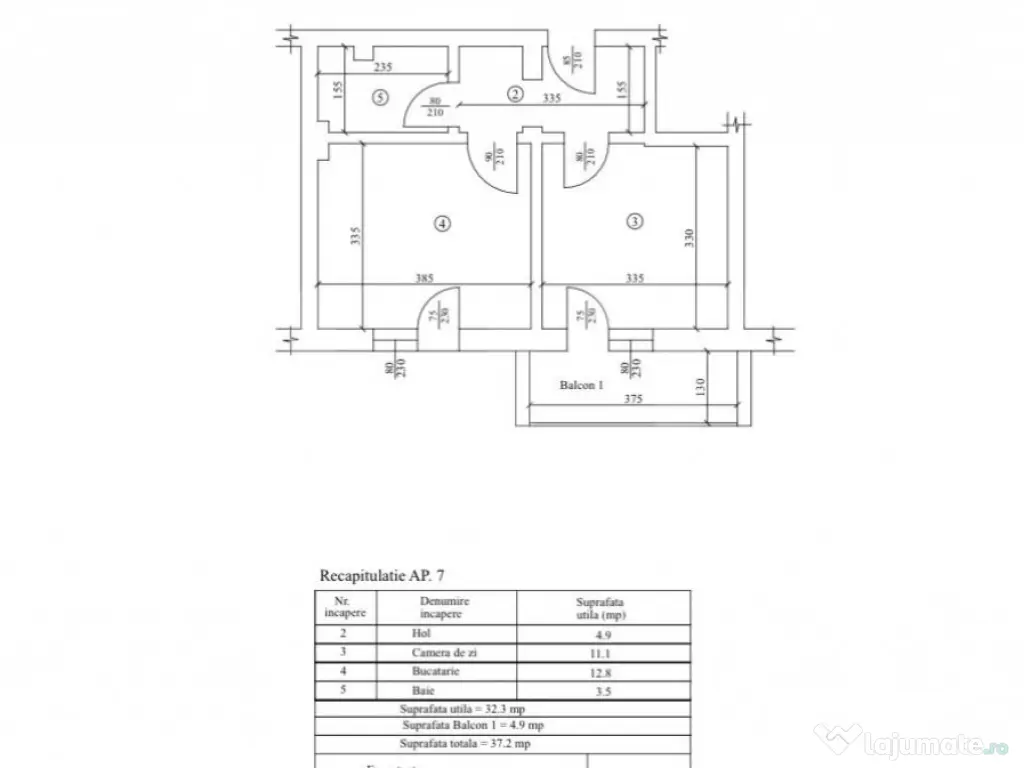 Apartament 2 camere, 37 mp, cartierul Veteranilor - zona Par