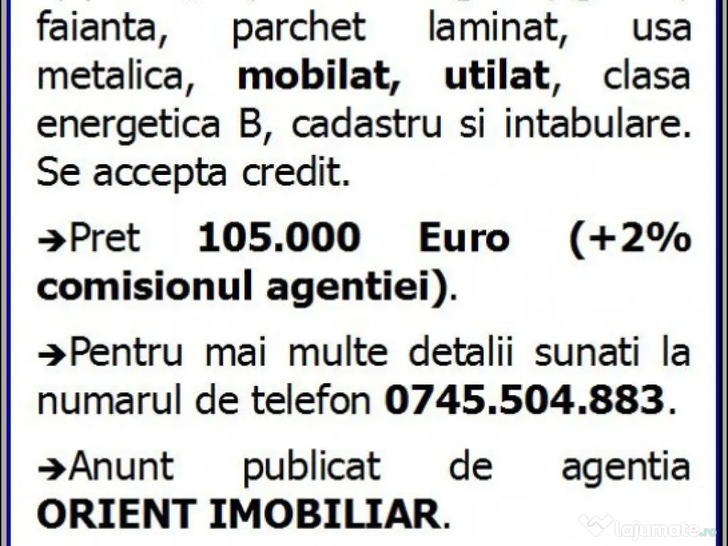 Primo, Dezrobirii, decomandat, 2 camere, parter, gaze, Constanta