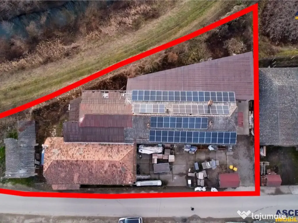 Spatiu de productie 840mp,fotovoltaice, trifazic,birouri,728 