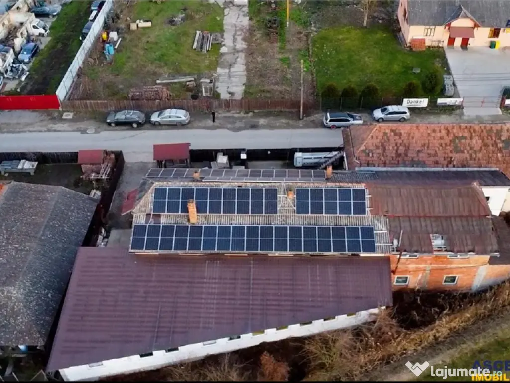 Spatiu de productie 840mp,fotovoltaice, trifazic,birouri,728 