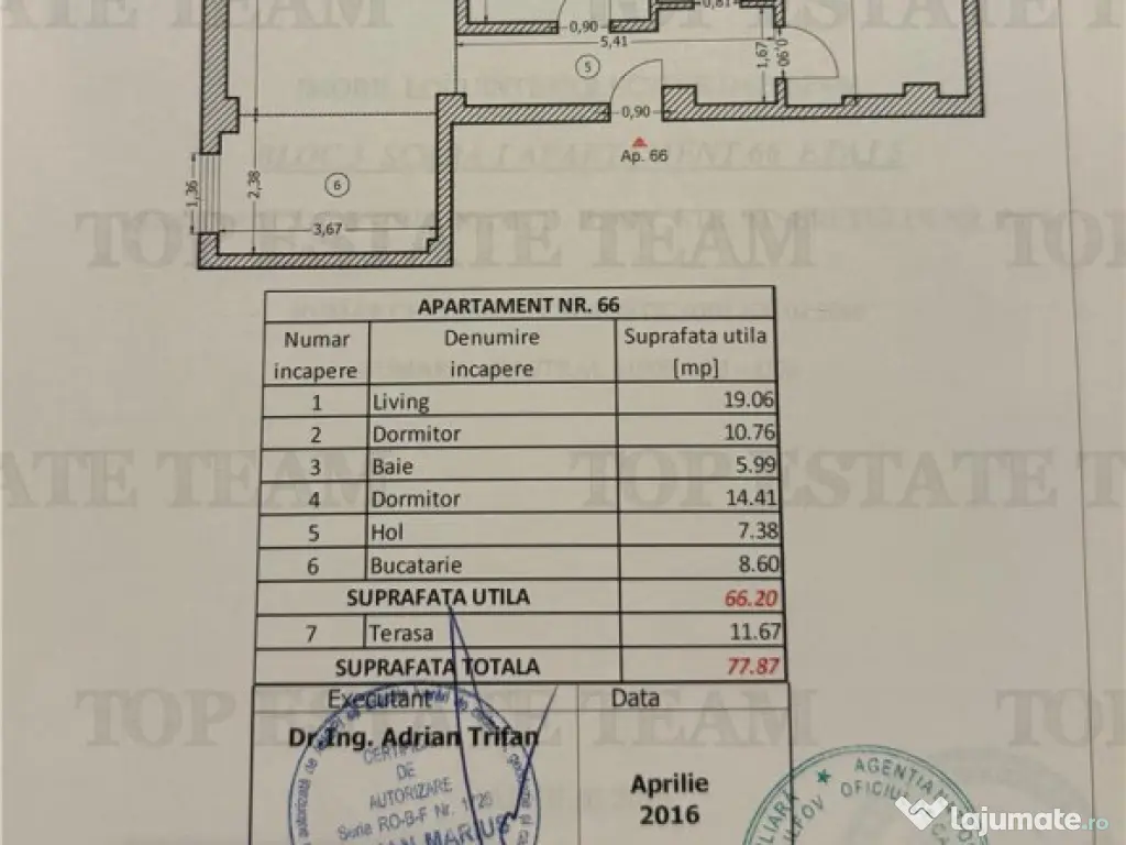 Apartament 3 camere in stare impecabila | 78mp 