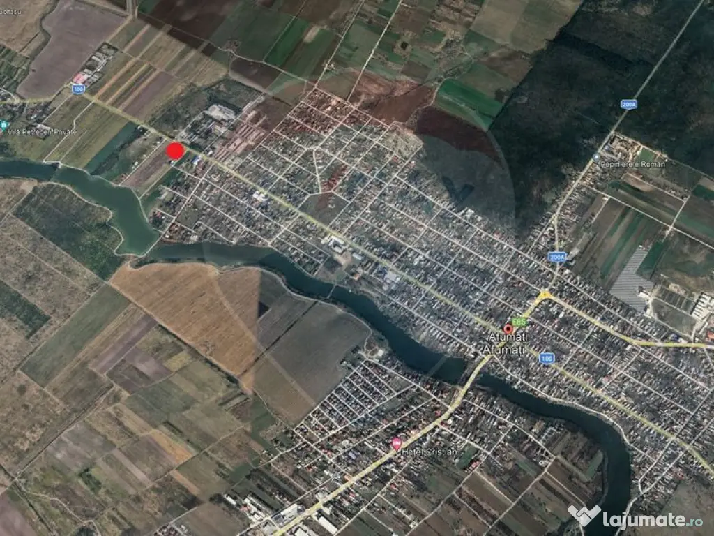 Teren intravilan 2.091 mp cu deschidere la lac – Afumați 