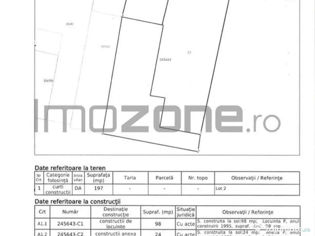 CASA-RAHOVA–TEIUS | TEREN 197MP | 122 MP UTILI - 3 CAME... 