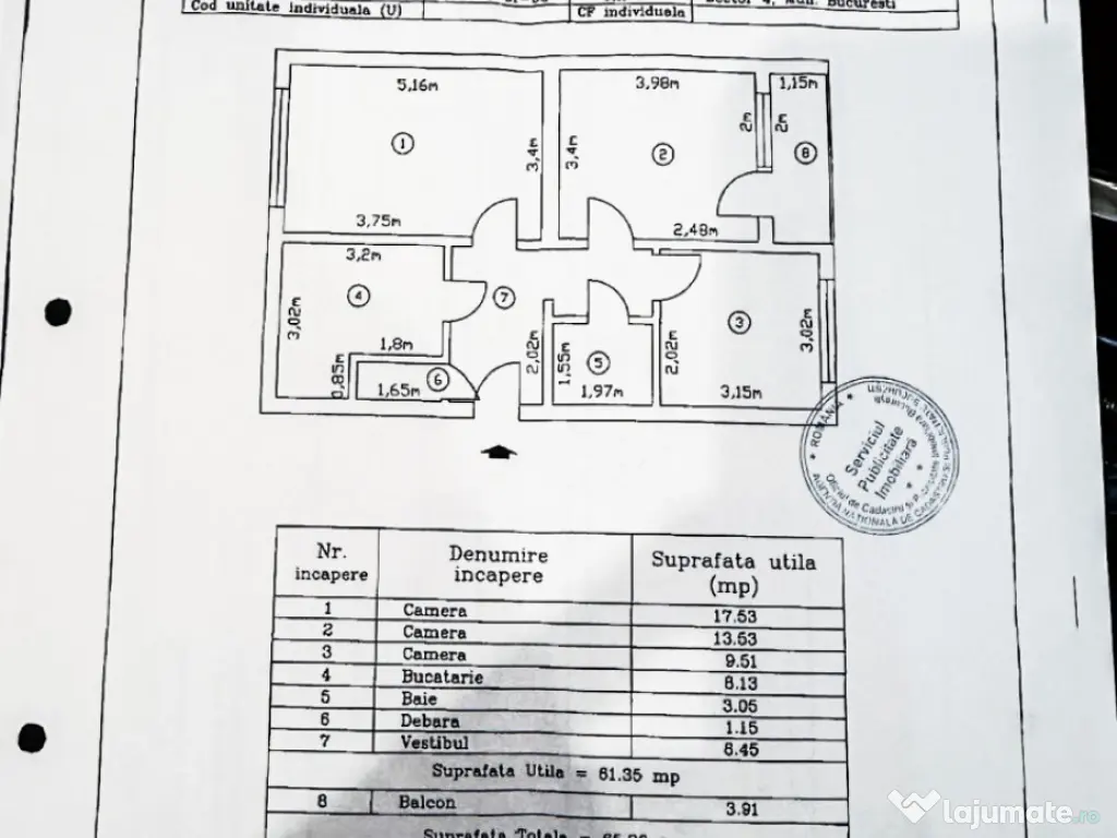 Moldoveni 8 | Decomandat | Mobilat si Utilat | STB la 3 min 