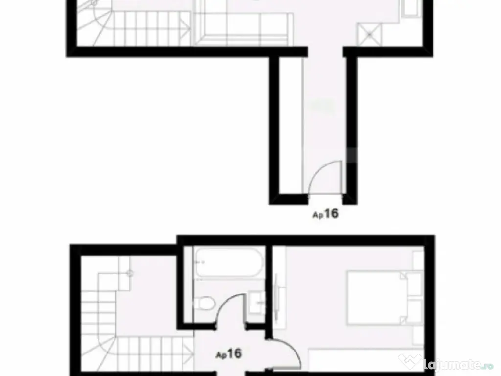 Apartament 3 camere pe două niveluri, 2 locuri de parcare,