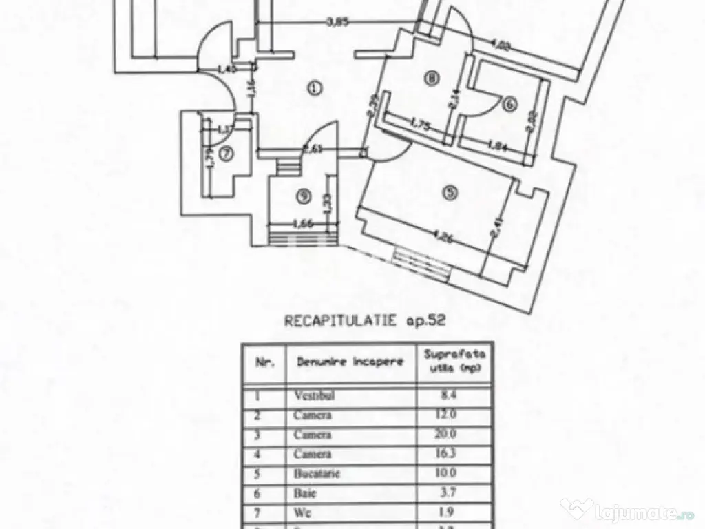 Apartament 3 camere| Piata Unirii-Blv Unirii | Renovat-Mobil 