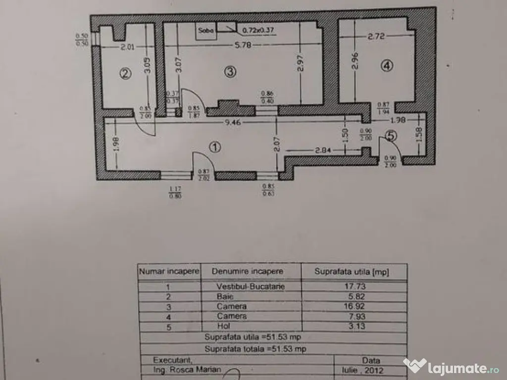Casă 3 camere renovată 2025 – Strada Iași nr. 21, Ra... 