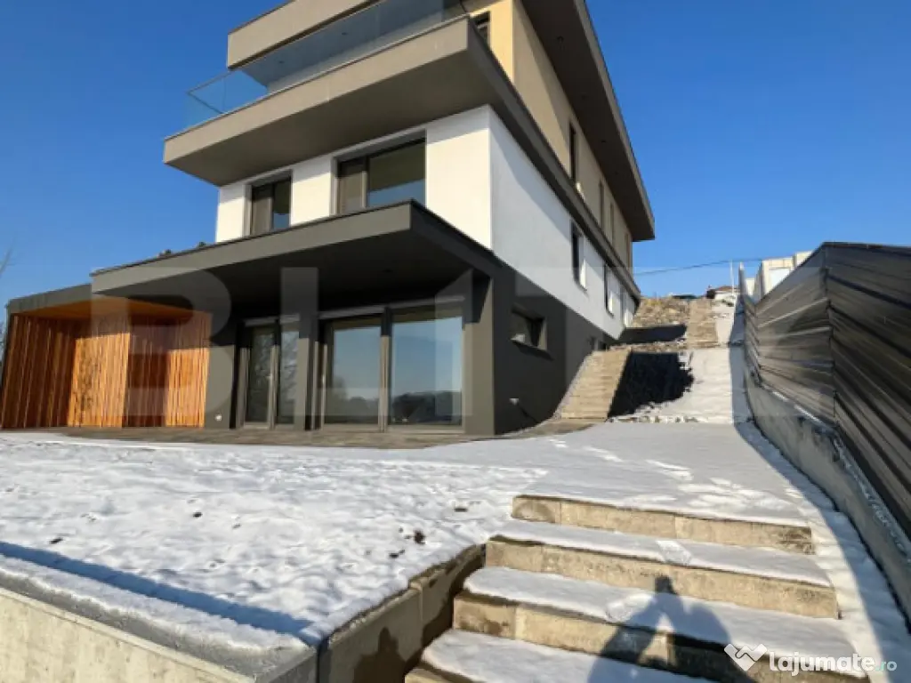 Casă individuală, nouă, modernă, 270 mp utili + 860 mp t
