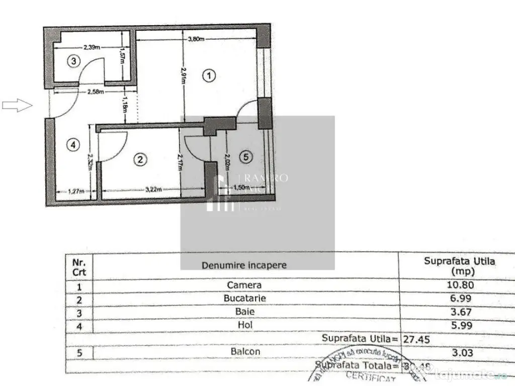 Garsoniera 31mp - centrala proprie - Drumul Binelui -Meta...