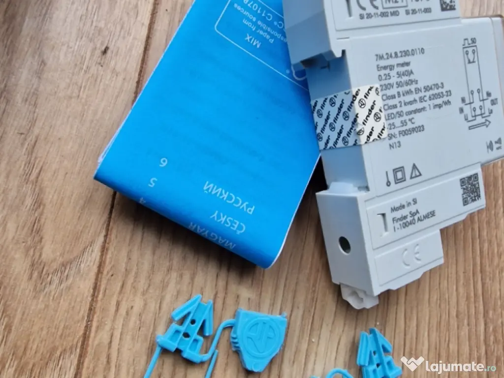 Contor energie monofazat bidirectional,Finder 7M.24.8.230.0110 NFC 