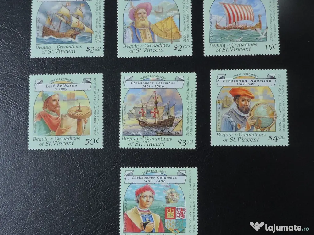 Timbre nestampilate EXPLORATORI 