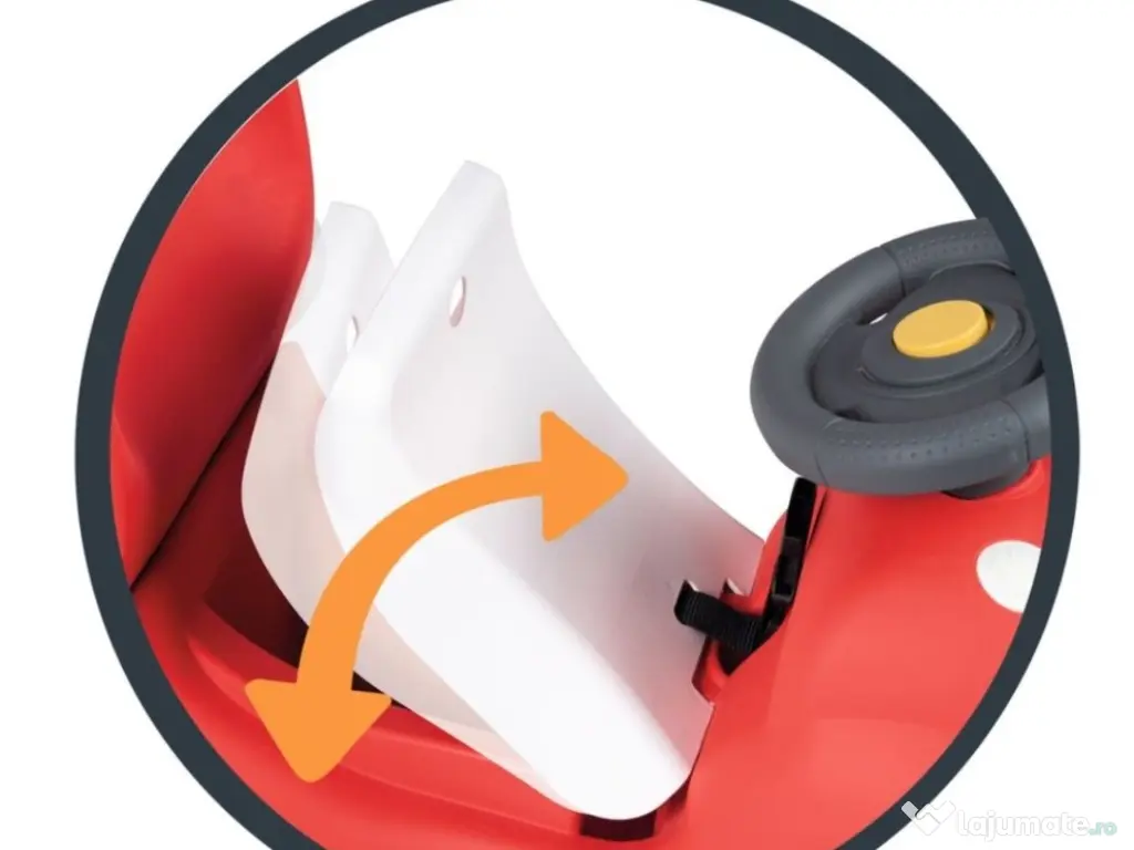 Masinuta Smoby Ride-on - Bubble Go, 2 in 1, rosu 