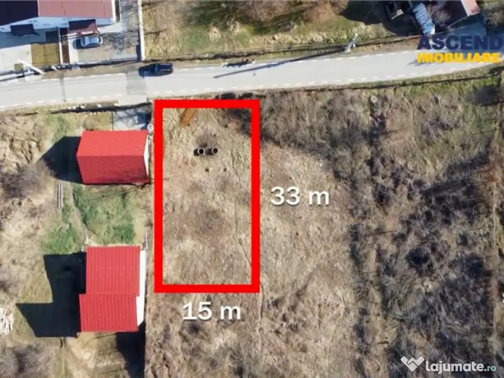 FILM!Teren intravilan, construibil in Valea Iubirii pe 500 m 