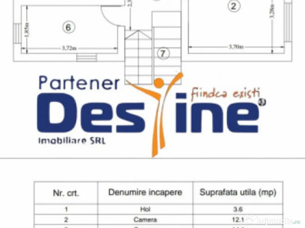 Casa individuala cu etaj, 4 camere, teren 396 mp, drum priva 