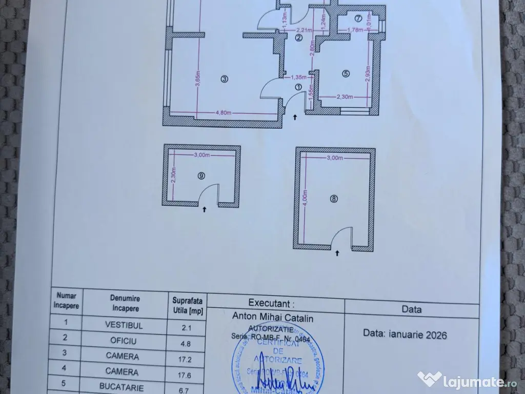 Vand apartament 2 camere