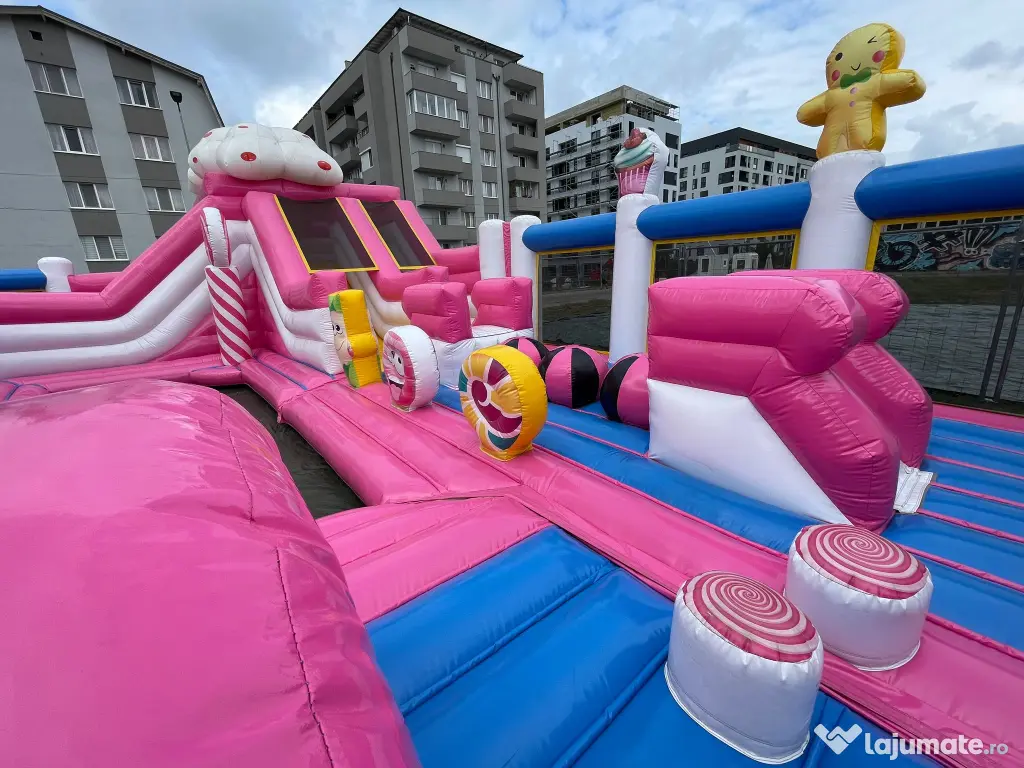 Tobogan castel Loc de joaca gonflabil copii loc de joaca urias echipament joaca 