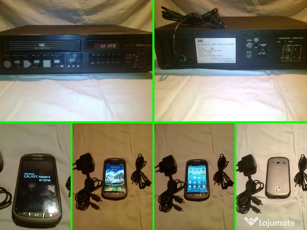 Tel Samsung Xcover2 si Videorecorder VHS rar 