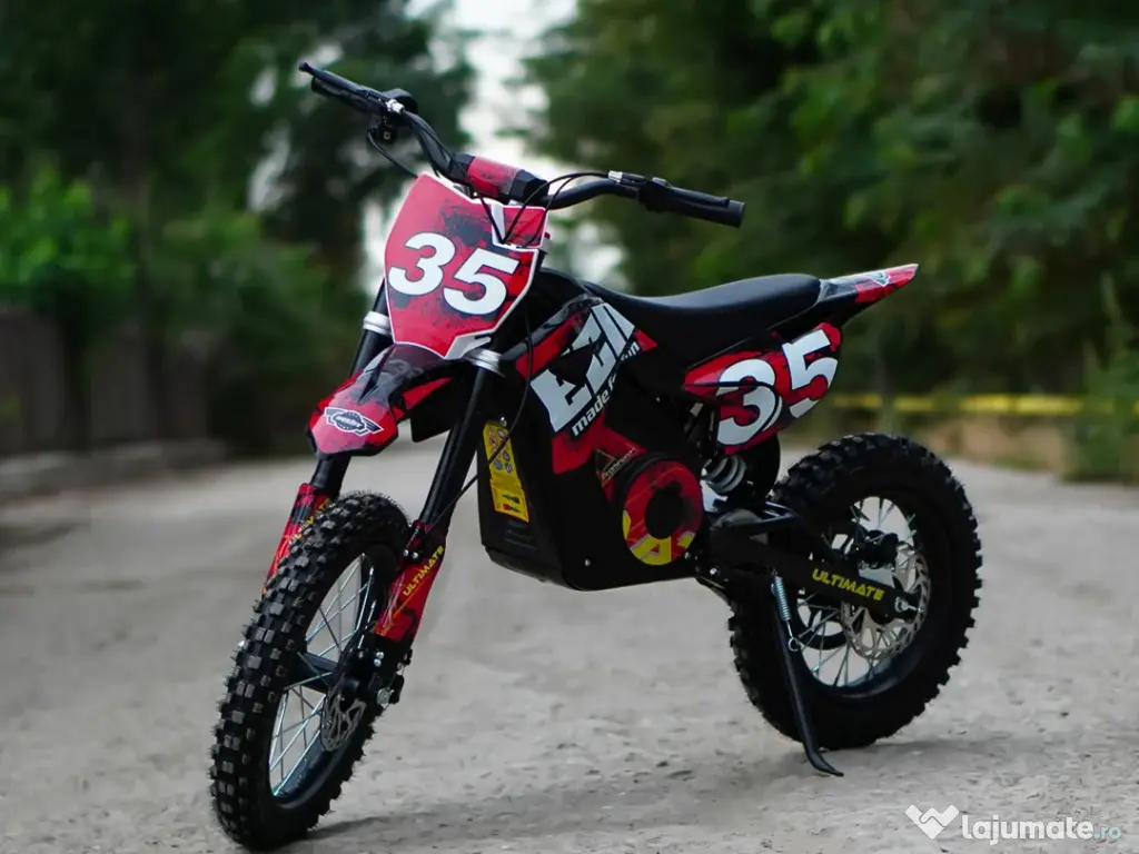 Motocicleta electrica Kinderauto Motobike 35 1500W 48V roti 14/12 RED 