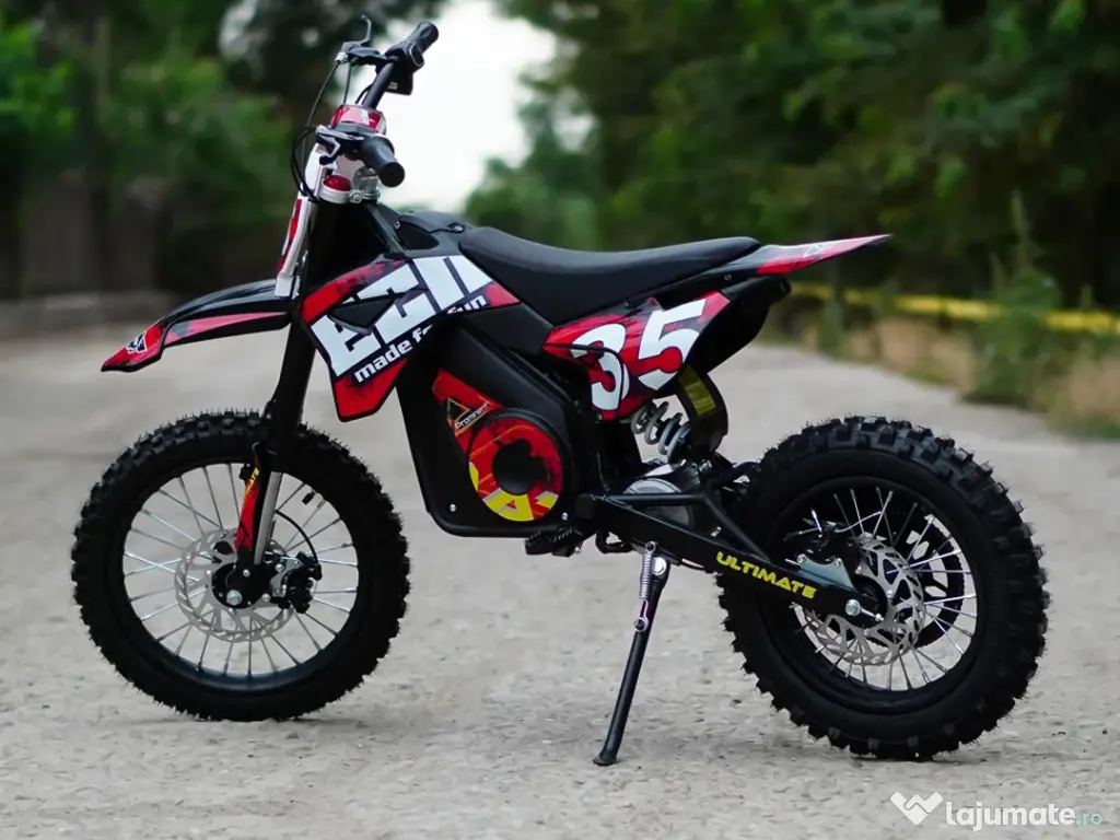 Motocicleta electrica Kinderauto Motobike 35 1500W 48V roti 14/12 RED 