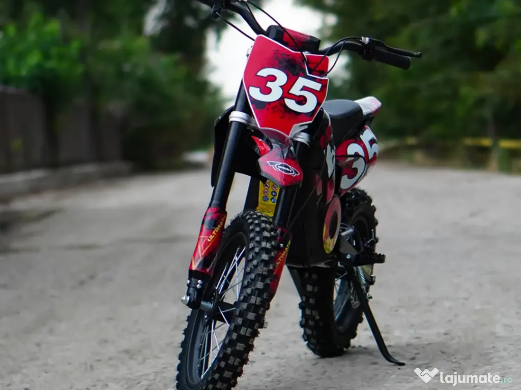 Motocicleta electrica Kinderauto Motobike 35 1500W 48V roti 14/12 RED 