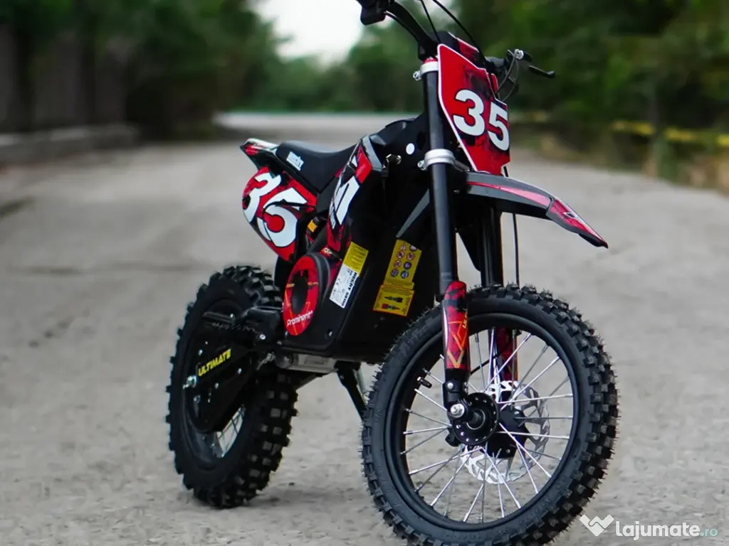 Motocicleta electrica Kinderauto Motobike 35 1500W 48V roti 14/12 RED 