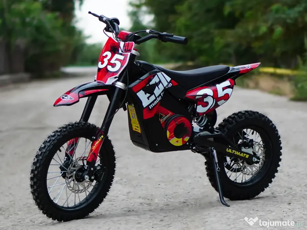 Motocicleta electrica Kinderauto Motobike 35 1500W 48V roti 14/12 RED 