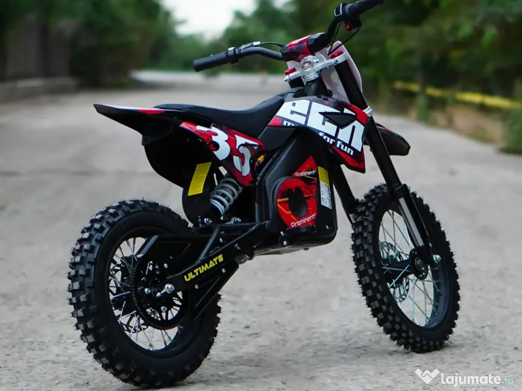 Motocicleta electrica Kinderauto Motobike 35 1500W 48V roti 14/12 RED 