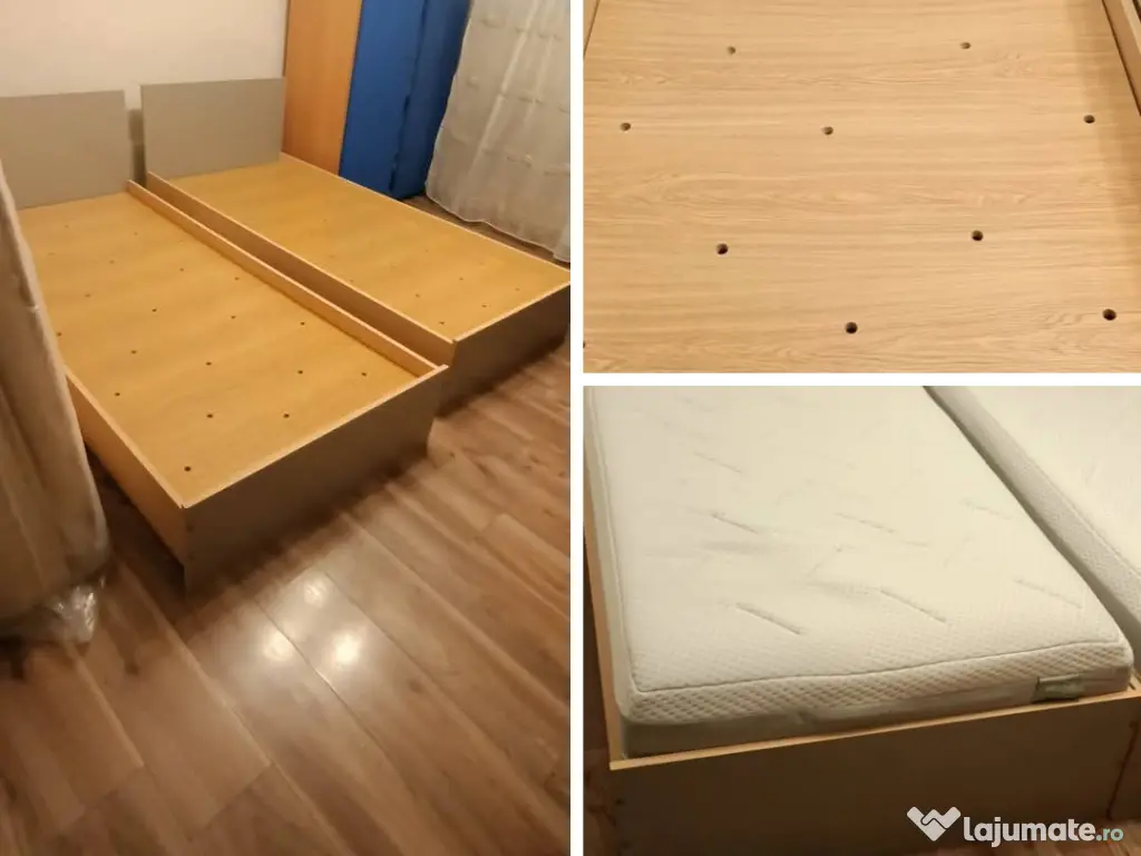 Vând doua paturi +saltele 