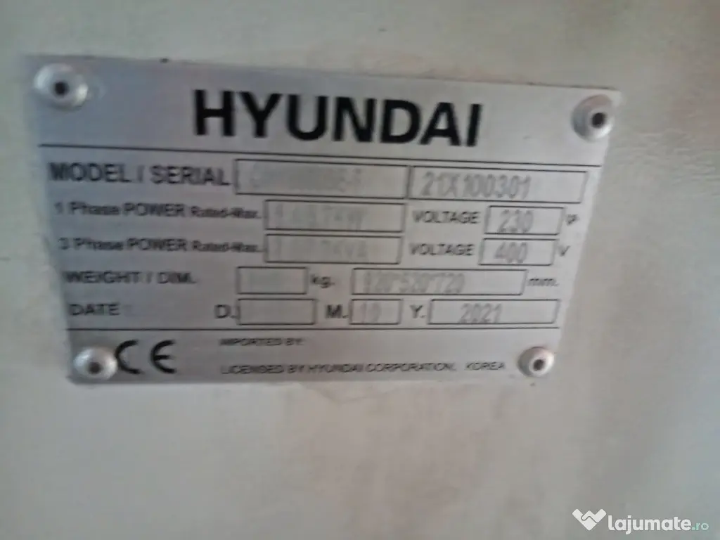 Generator Hyundai 8 kw diesel