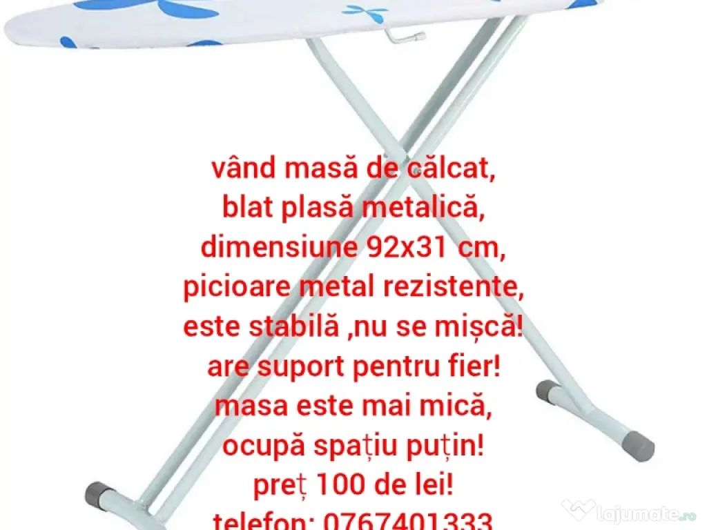 masa de calcat rezistenta si practica