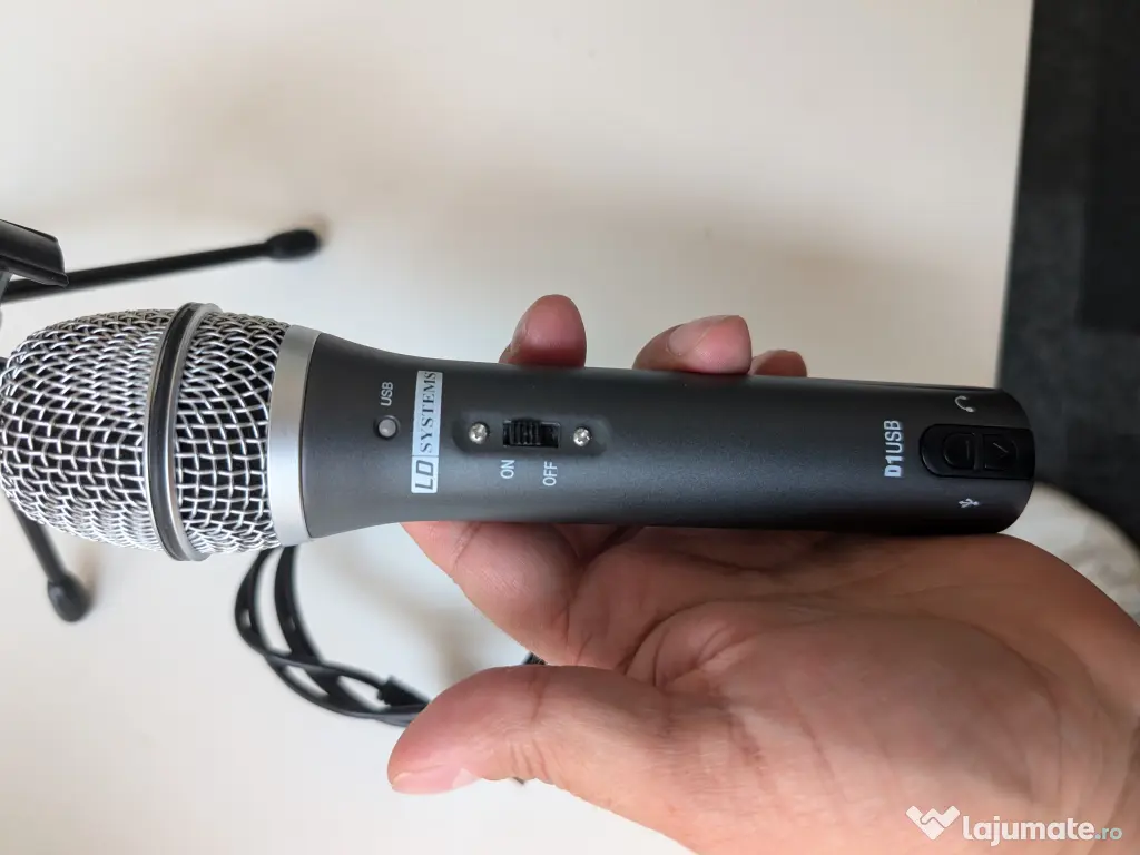 Microfon Dinamic LD-Systems D1USB USB/XLR cu iesire casti