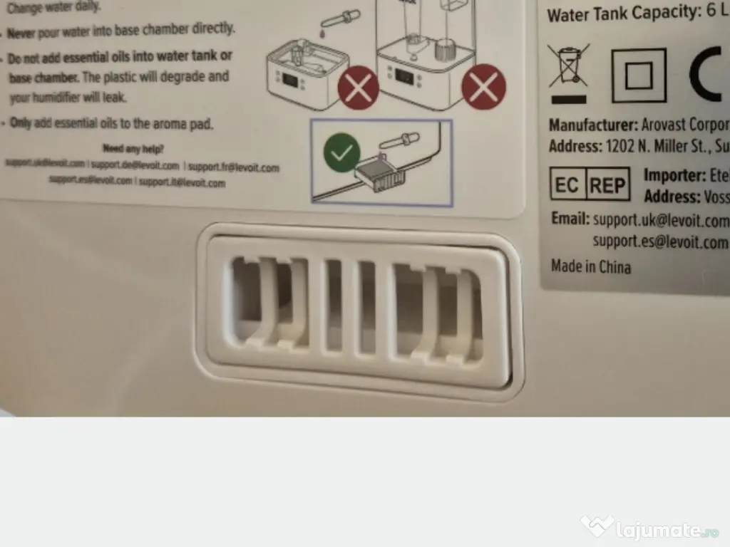 Umidificator levoit 300 s nou