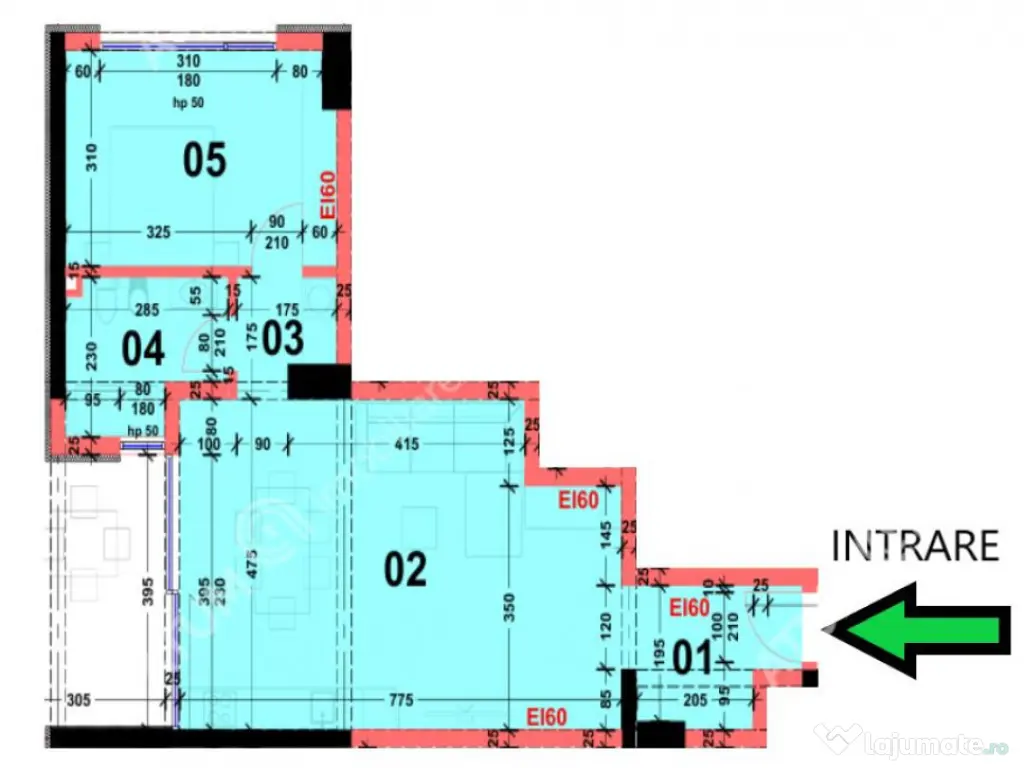 Apartament cu 2 camere si balcon in zona Calea Surii Mici di 