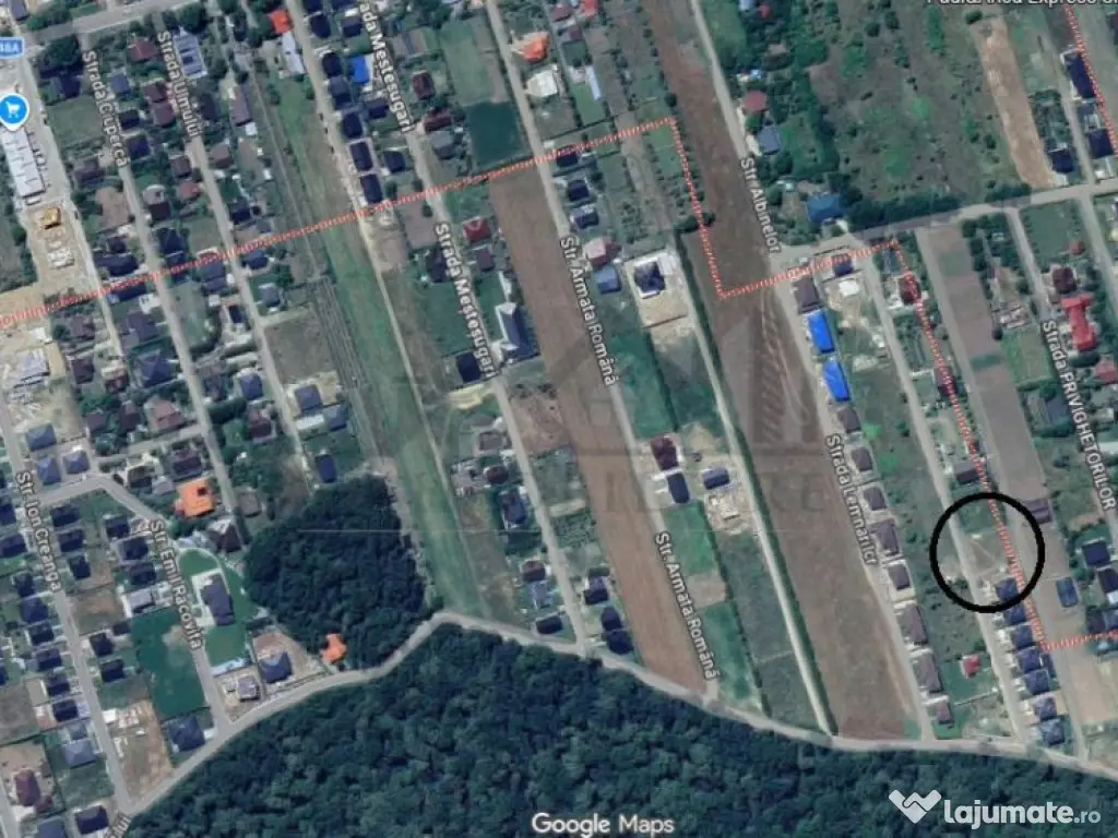 Valea Ursului langa padure TEREN 912mp lot pentru casa in 