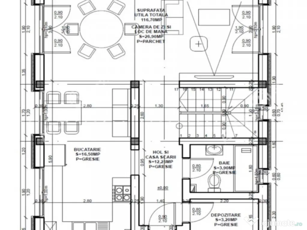 Casa individuala 4 camere 2 bai teren 300 mp zona Sura Mica 