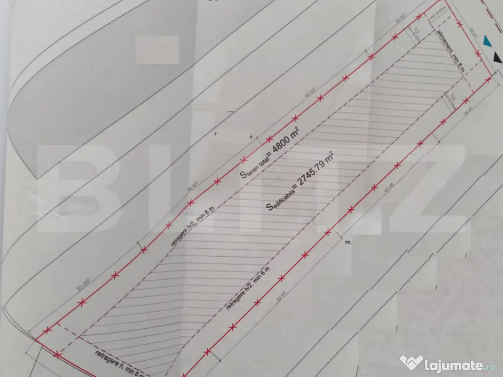 Investitie ! Teren intravilan 4800 mp, pretabil PUZ , Triaju 