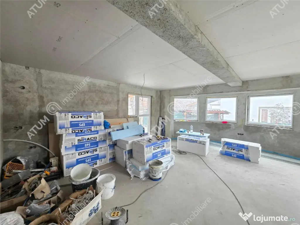 Casa cu 5 camere decomandate pe teren de 390 mp in Cisnadie 